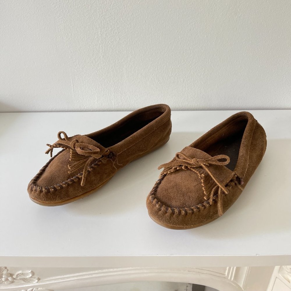 Minnetonka Kilty Hardsole Moccasins